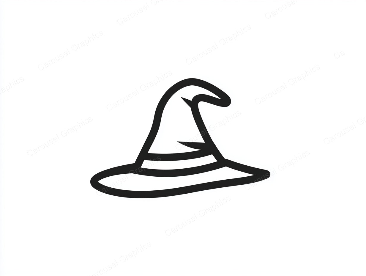 Witch Hat Vector Graphic preview
