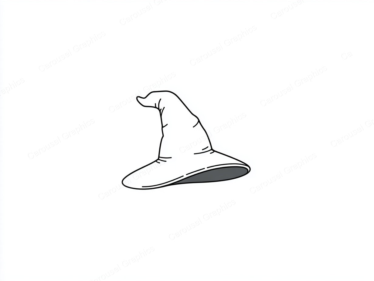 Witch Hat Vector Graphic preview