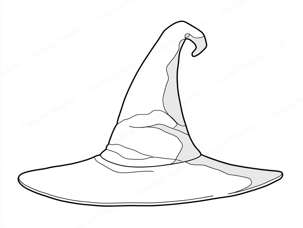 Witch Hat Vector Graphic preview