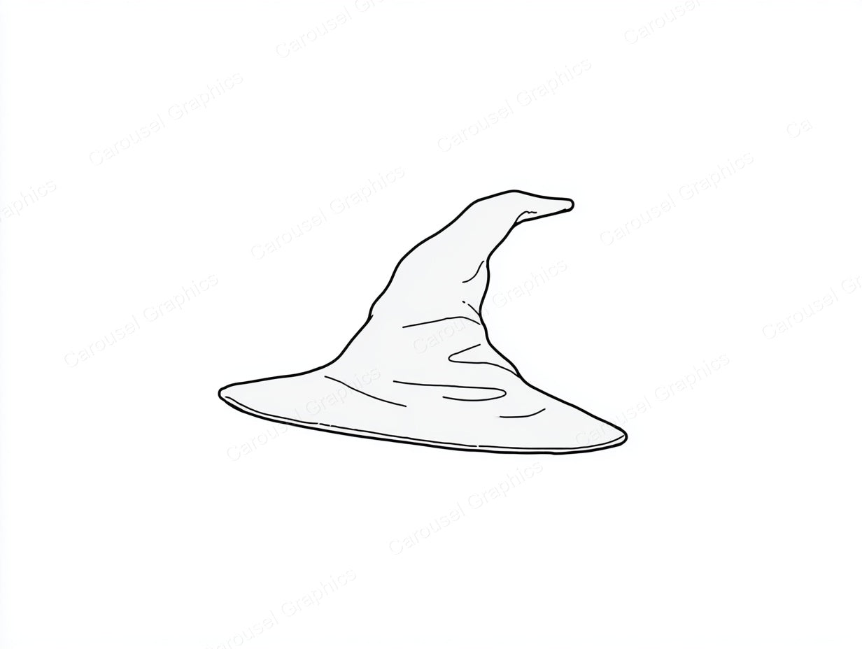 Witch Hat Vector Graphic preview