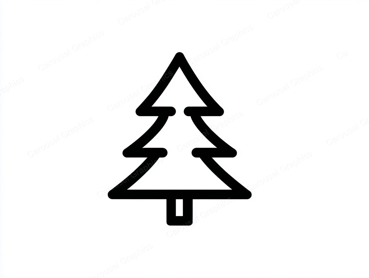 Christmas Tree Vector Graphic preview
