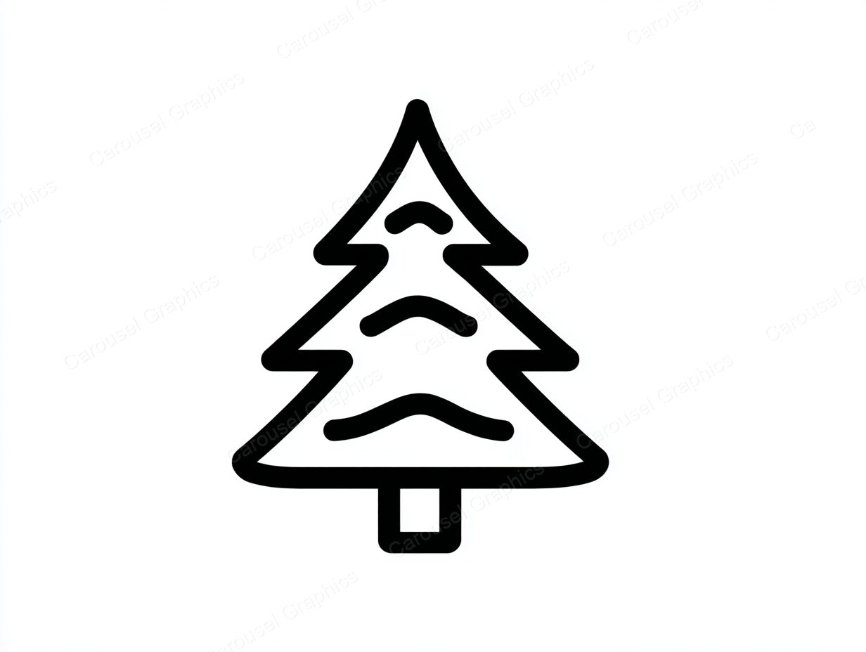 Christmas Tree Vector Graphic preview