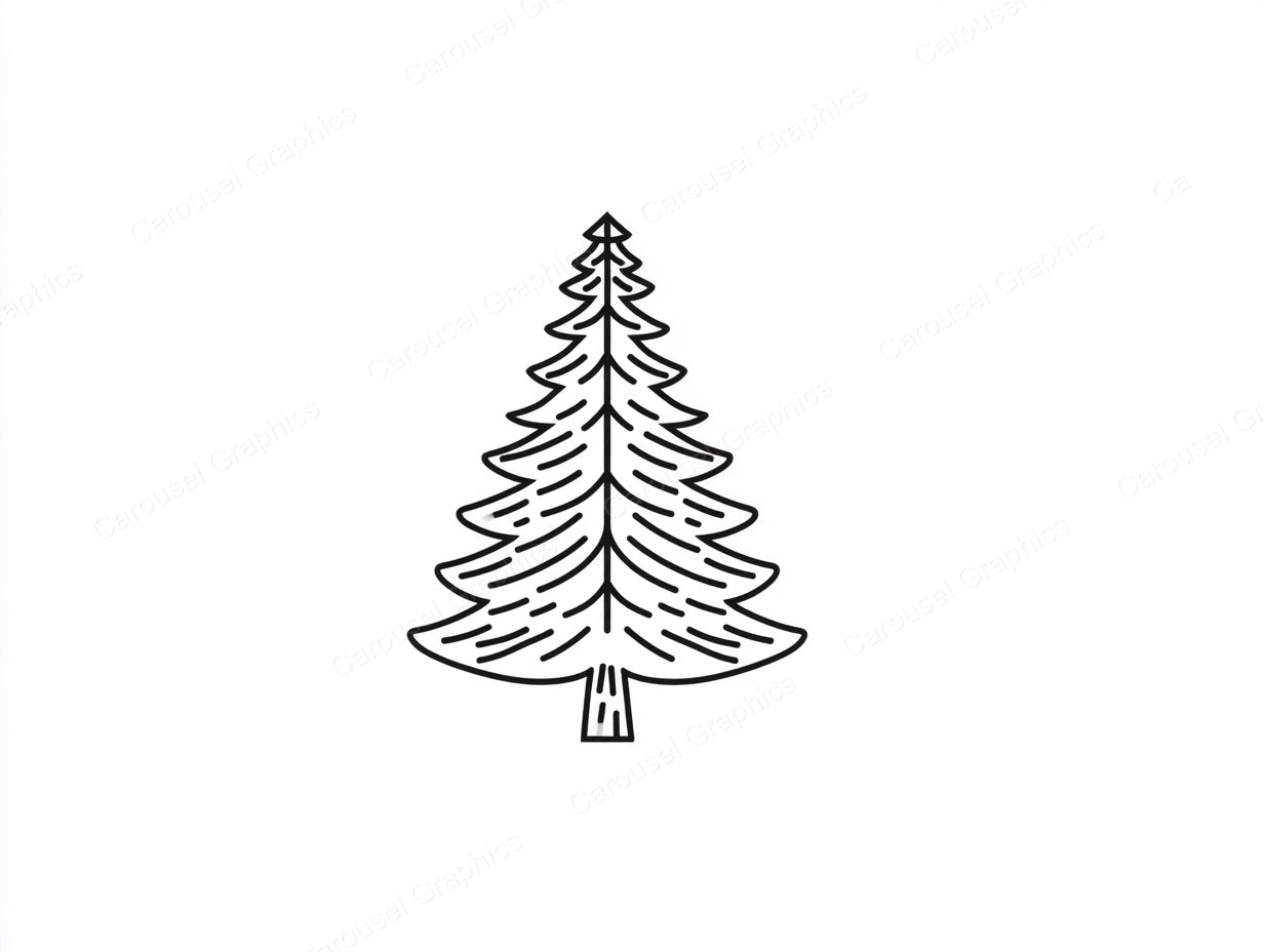 Christmas Tree Vector Graphic preview