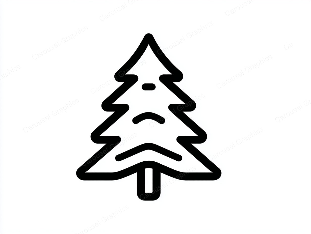 Christmas Tree Vector Graphic preview