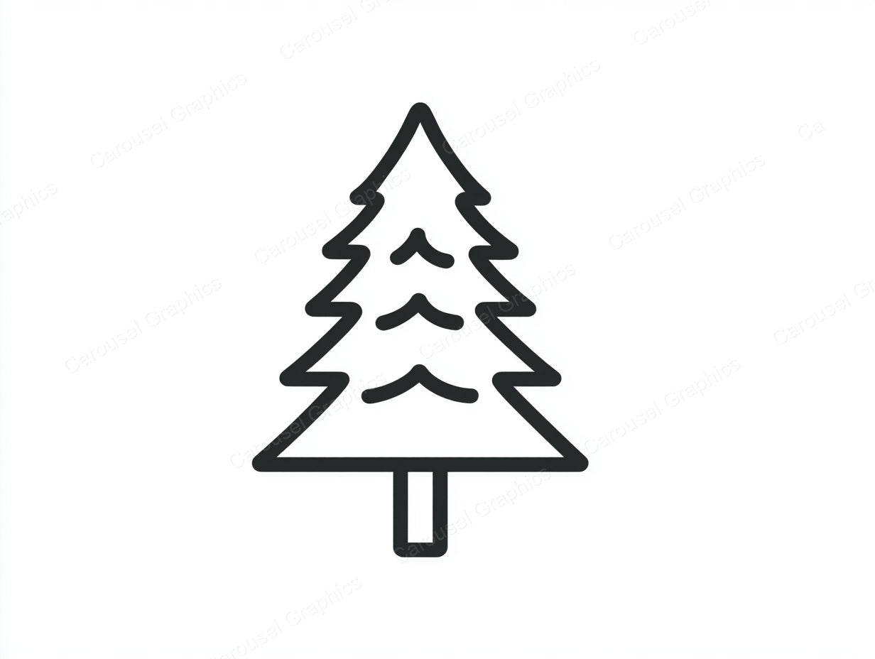 Christmas Tree Vector Graphic preview