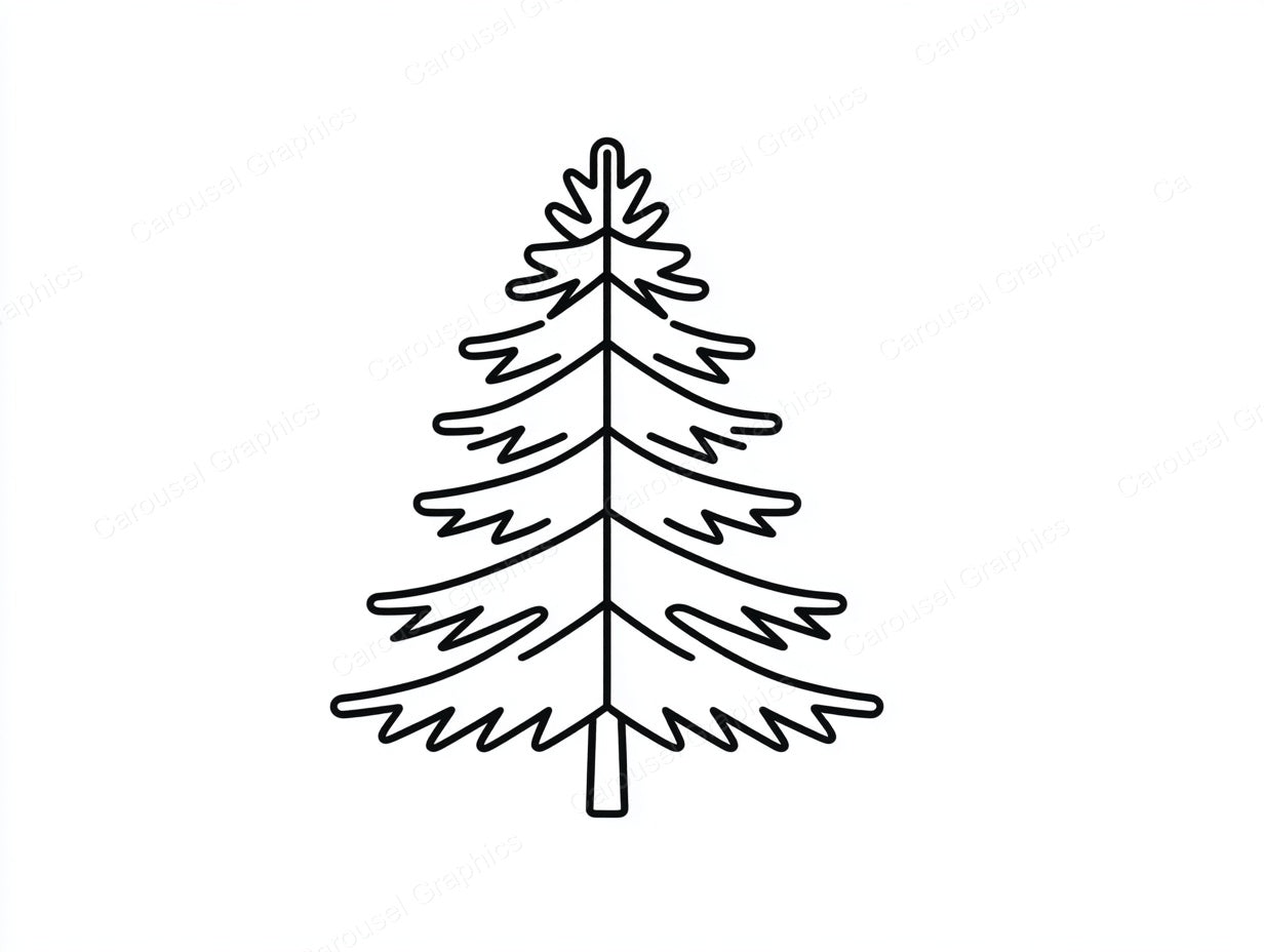 Christmas Tree Vector Graphic preview