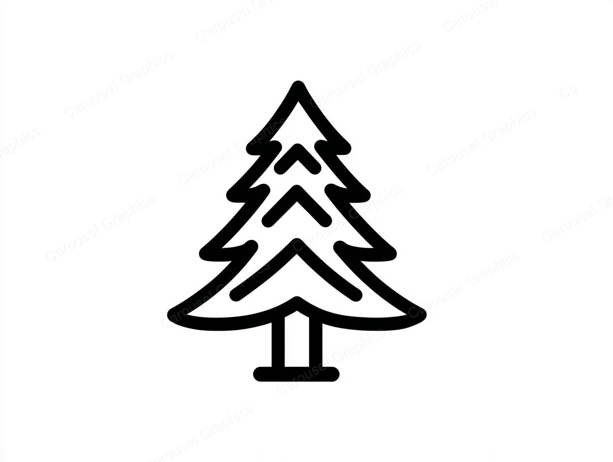 Christmas Tree Vector Graphic preview