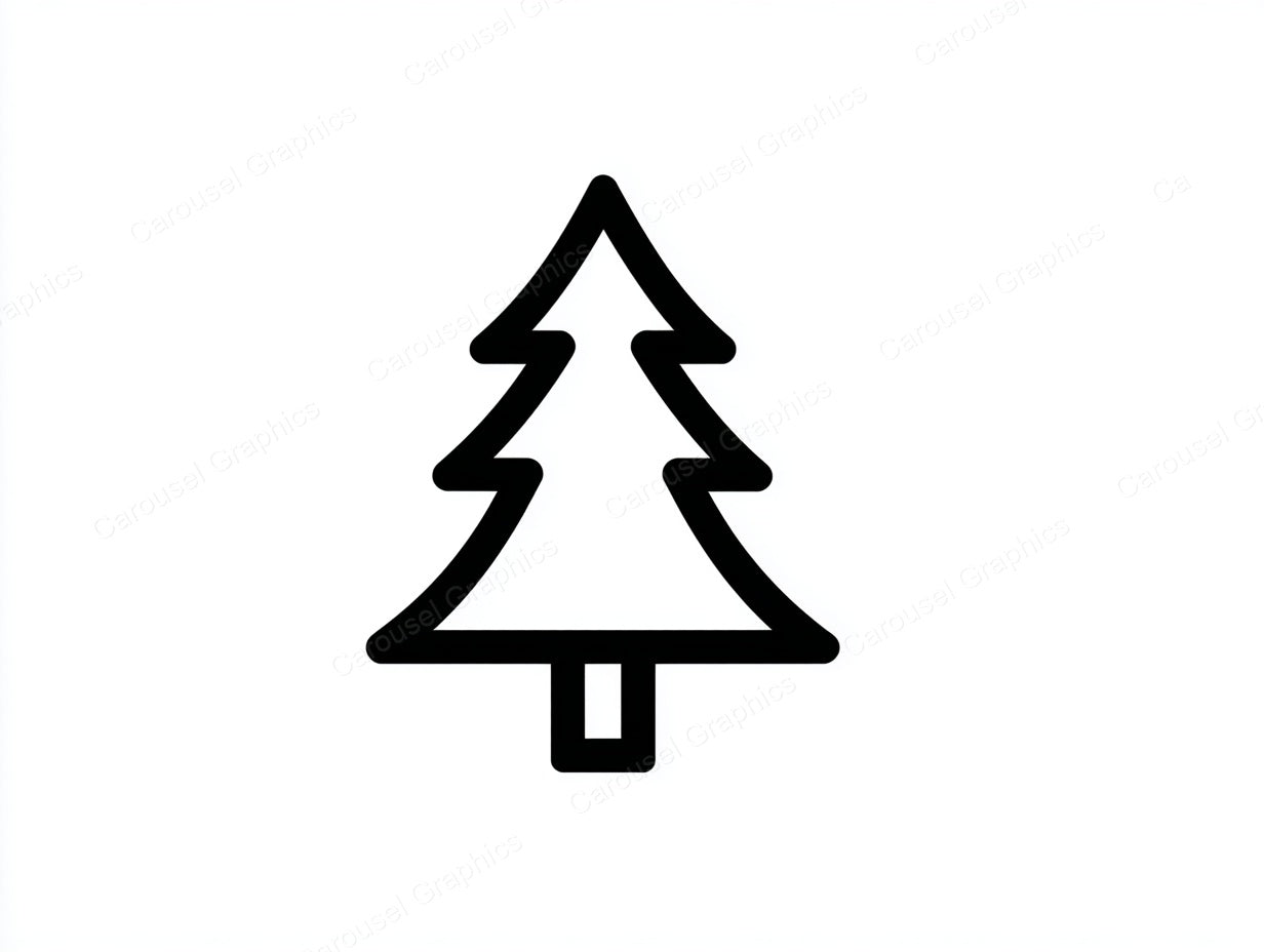 Christmas Tree Vector Graphic preview