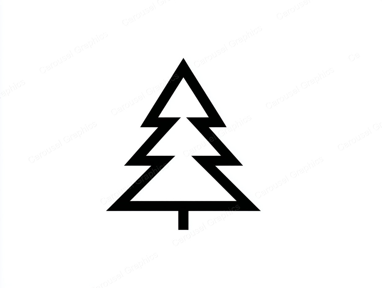 Christmas Tree Vector Graphic preview