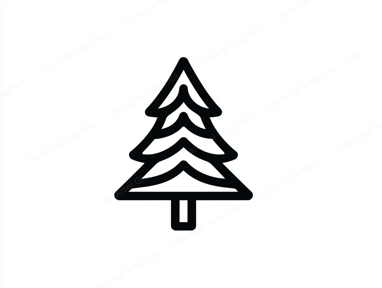 Christmas Tree Vector Graphic preview