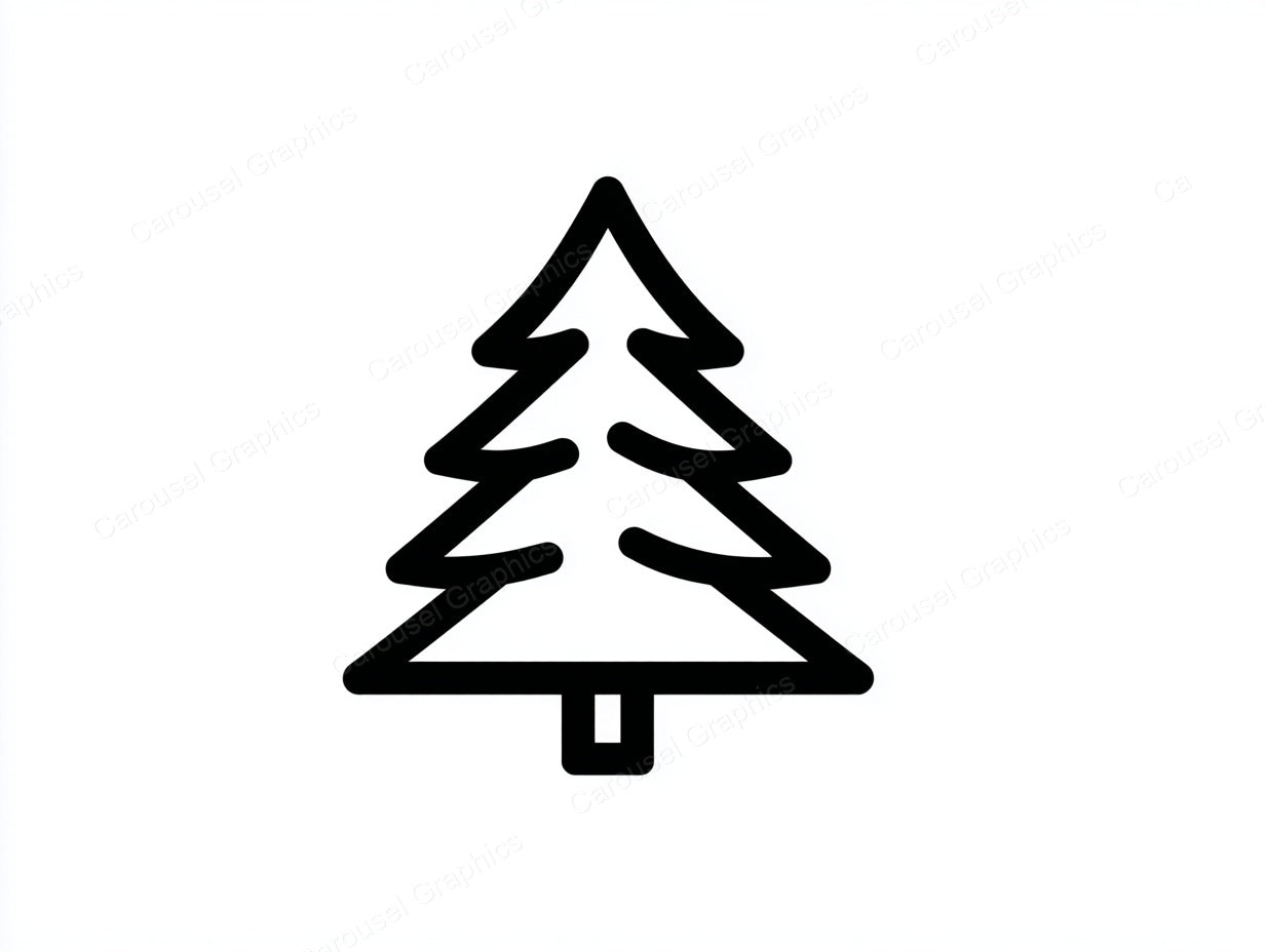 Christmas Tree Vector Graphic preview