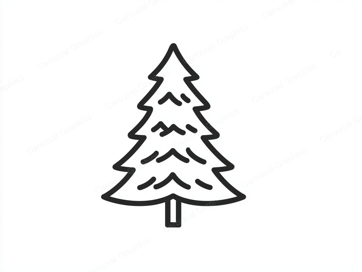 Christmas Tree Vector Graphic preview
