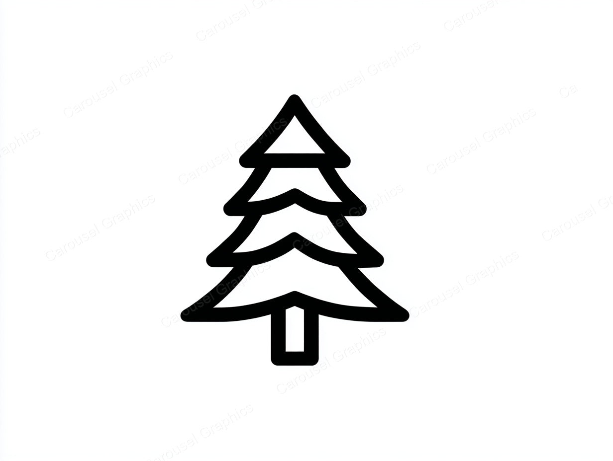 Christmas Tree Vector Graphic preview