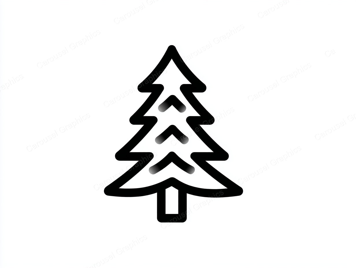 Christmas Tree Vector Graphic preview