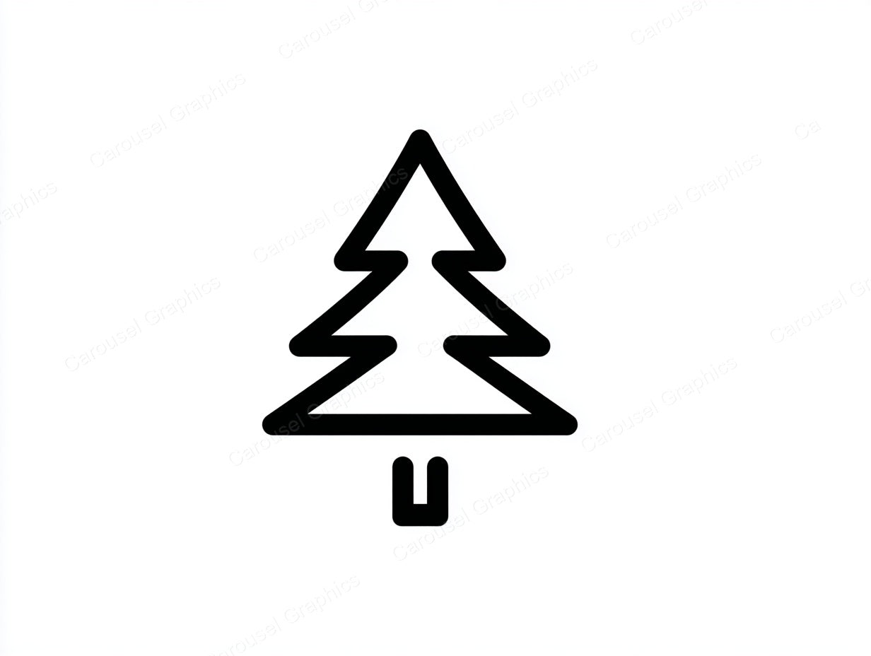 Christmas Tree Vector Graphic preview