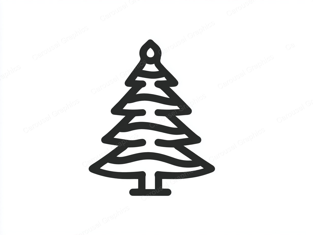 Christmas Tree Vector Graphic preview