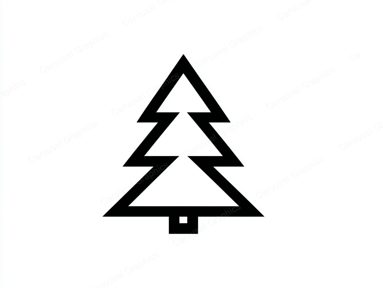 Christmas Tree Vector Graphic preview