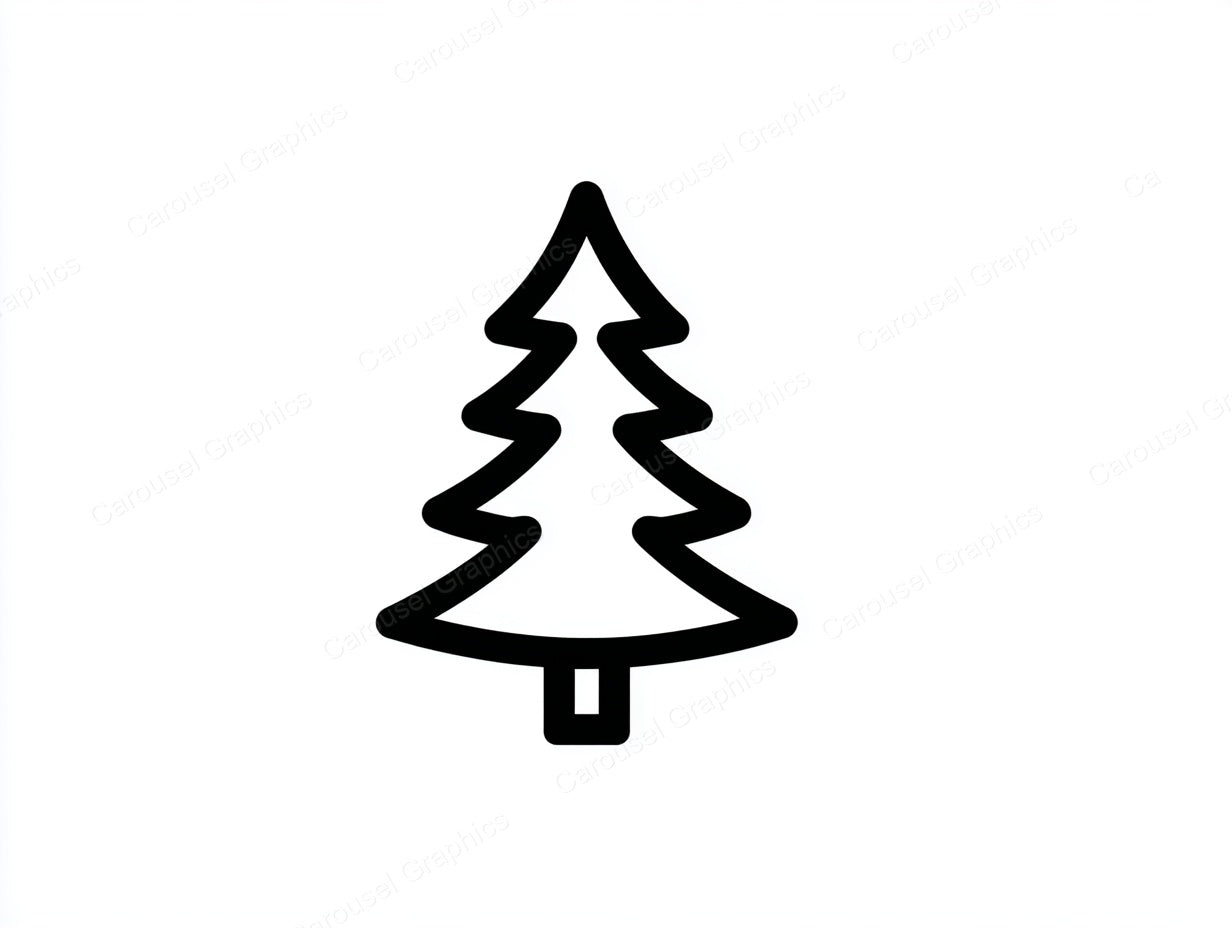 Christmas Tree Vector Graphic preview