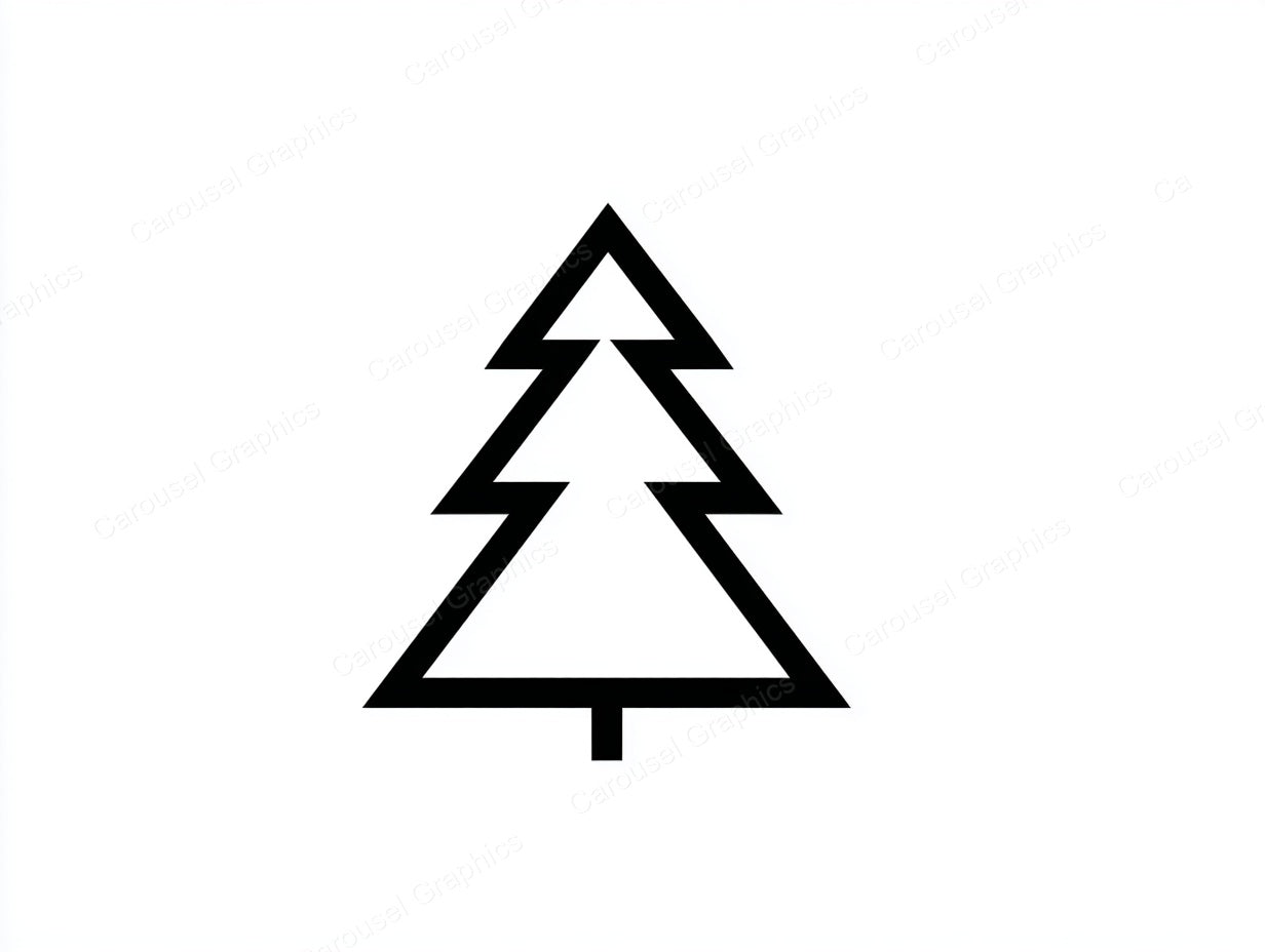 Christmas Tree Vector Graphic preview