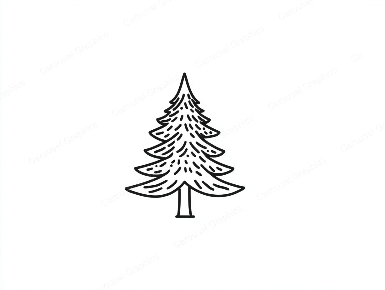 Christmas Tree Vector Graphic preview