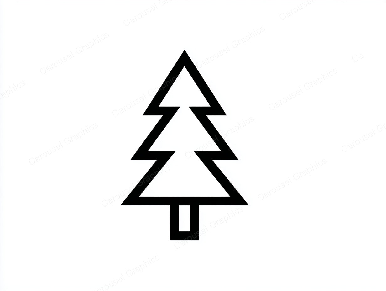 Christmas Tree Vector Graphic preview