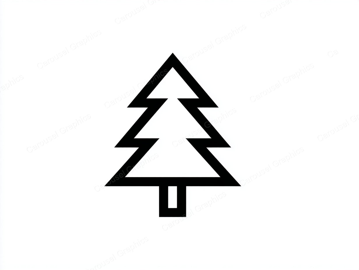 Christmas Tree Vector Graphic preview