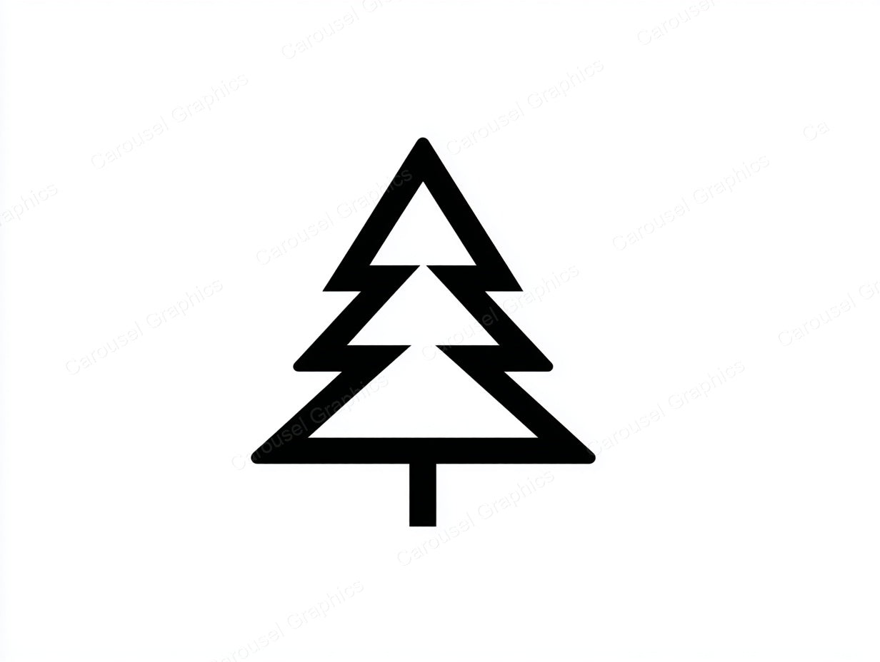 Christmas Tree Vector Graphic preview