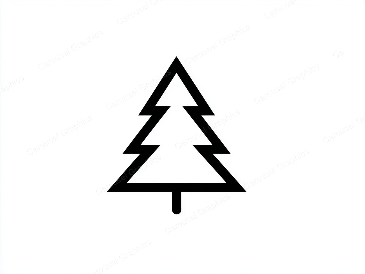 Christmas Tree Vector Graphic preview