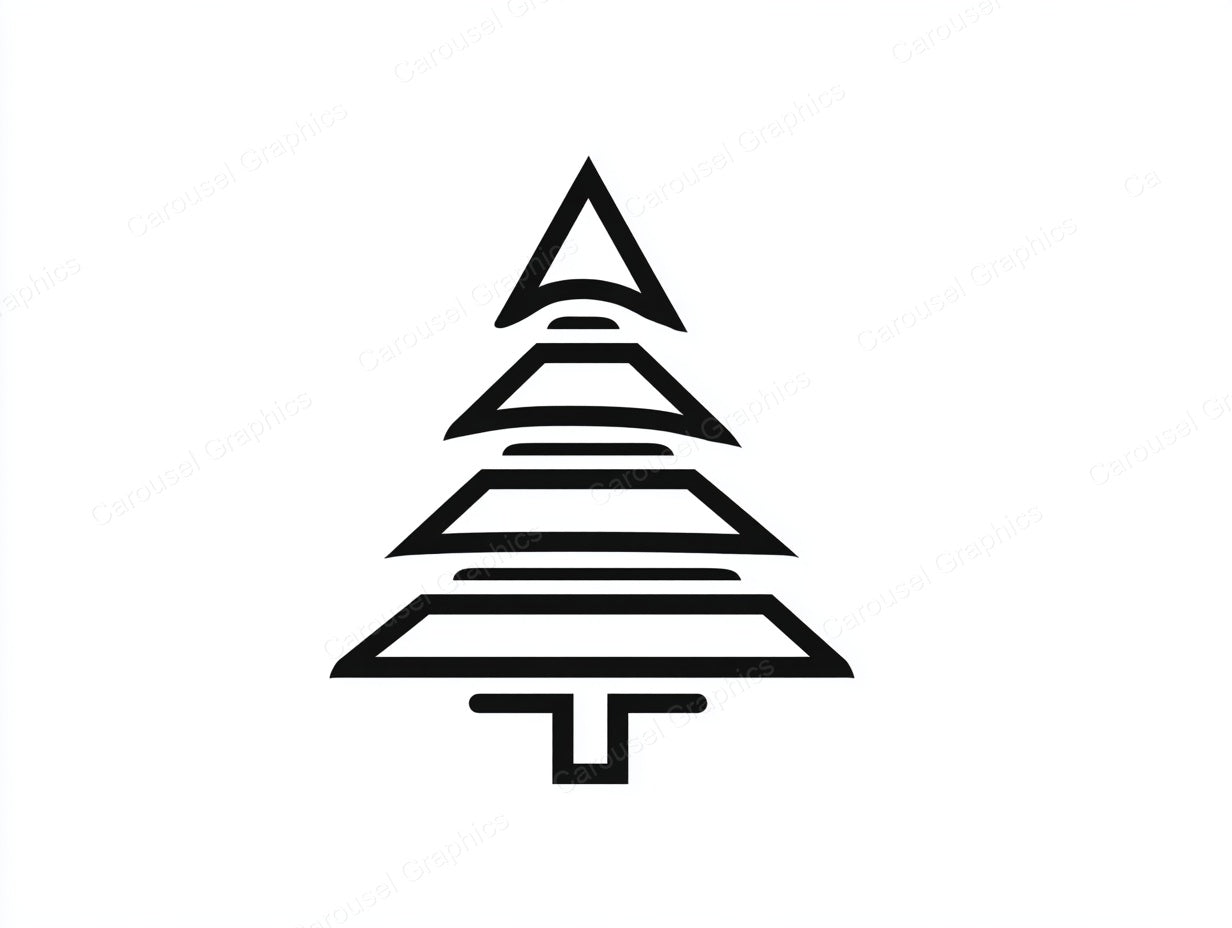 Christmas Tree Vector Graphic preview