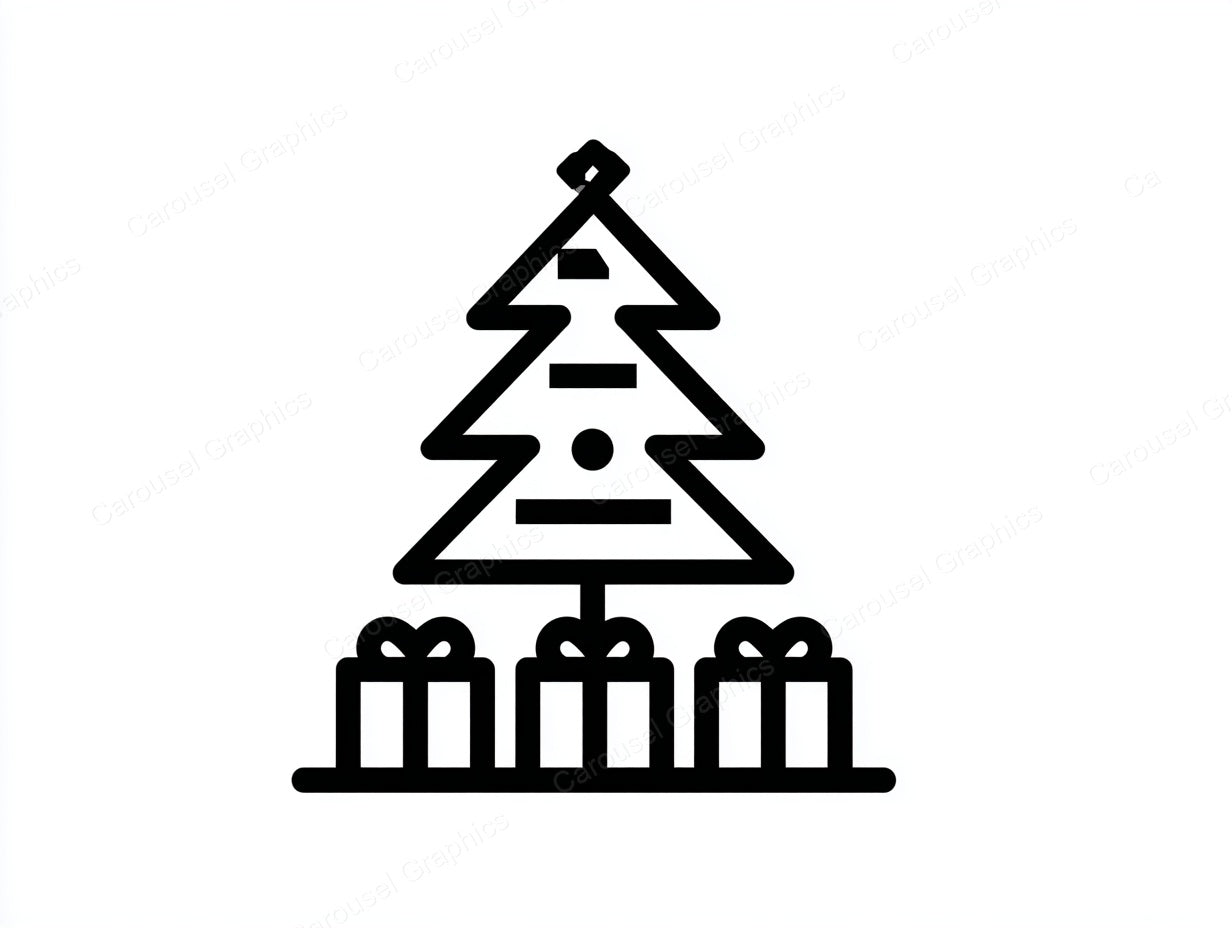 Christmas Tree Vector Graphic preview