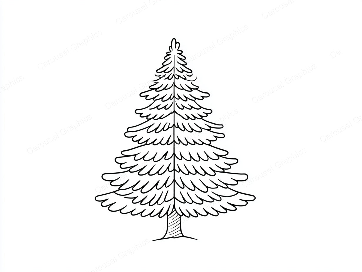 Christmas Tree Vector Graphic preview