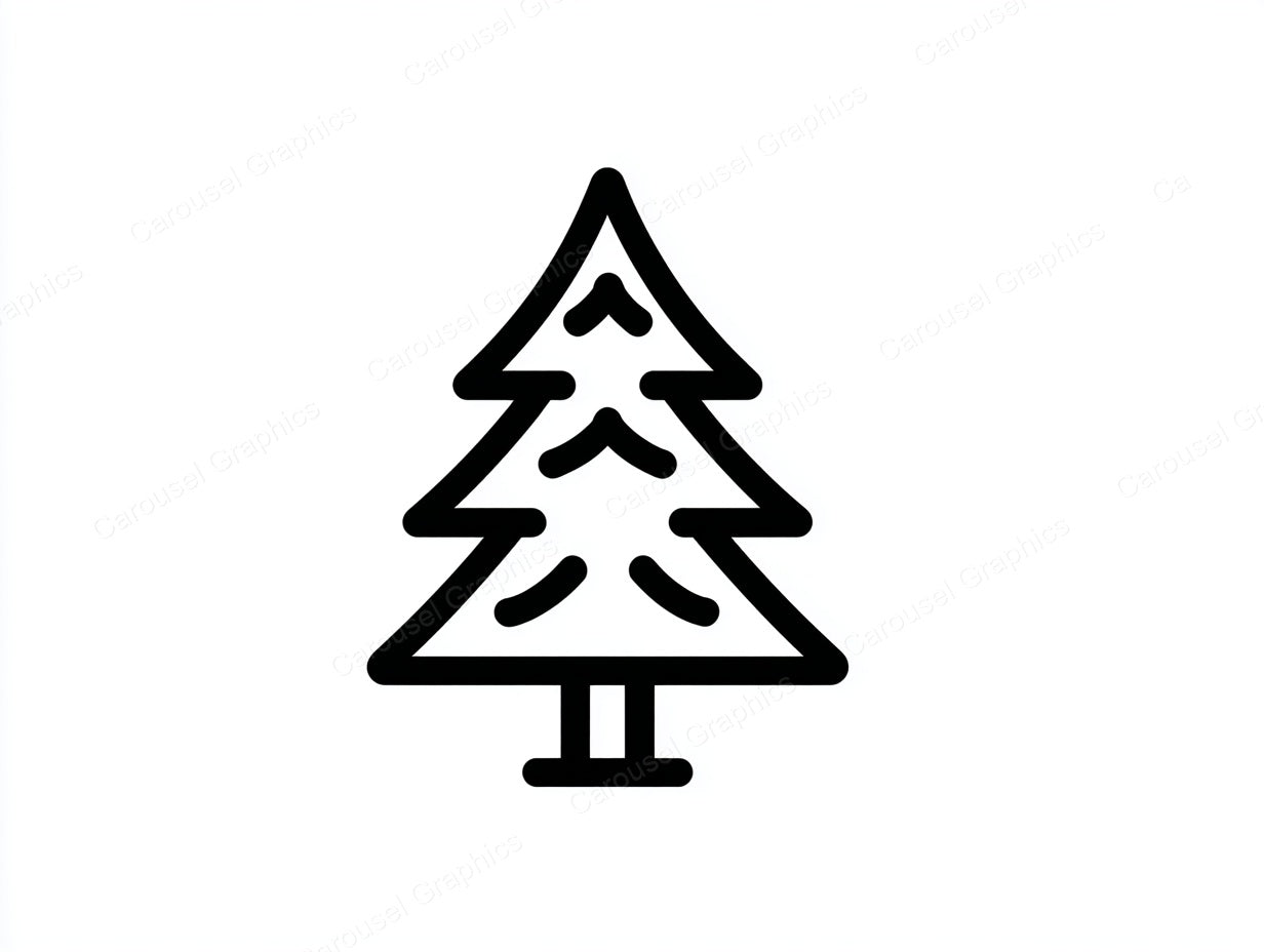 Christmas Tree Vector Graphic preview