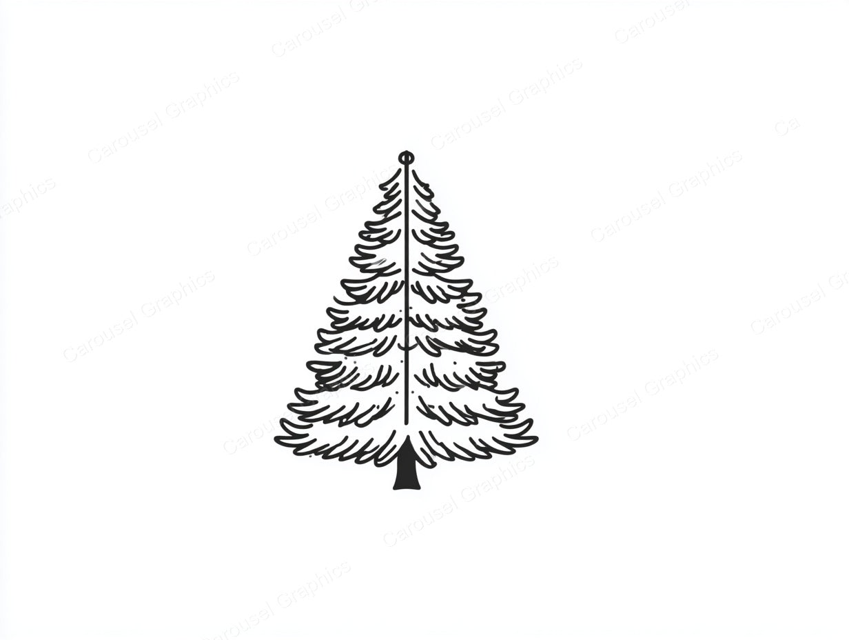 Christmas Tree Vector Graphic preview