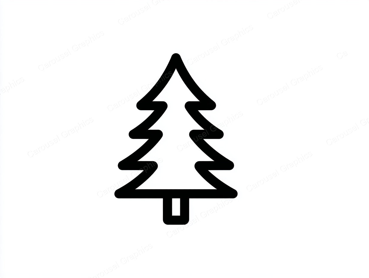 Christmas Tree Vector Graphic preview