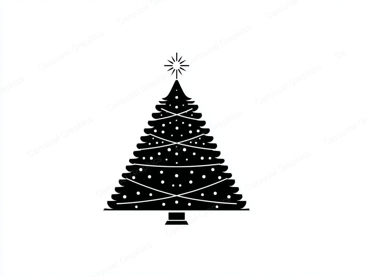 Christmas Tree Vector Graphic preview
