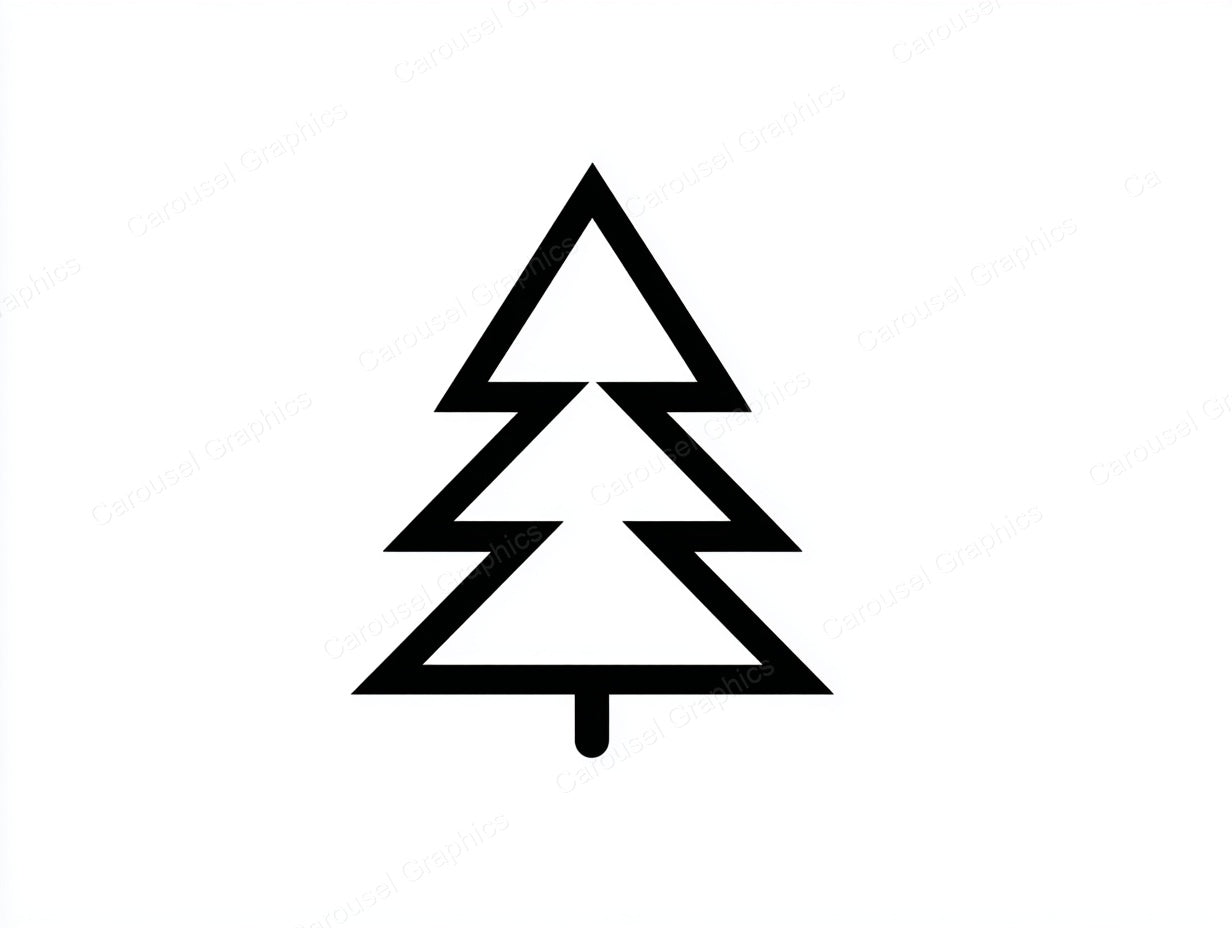 Christmas Tree Vector Graphic preview