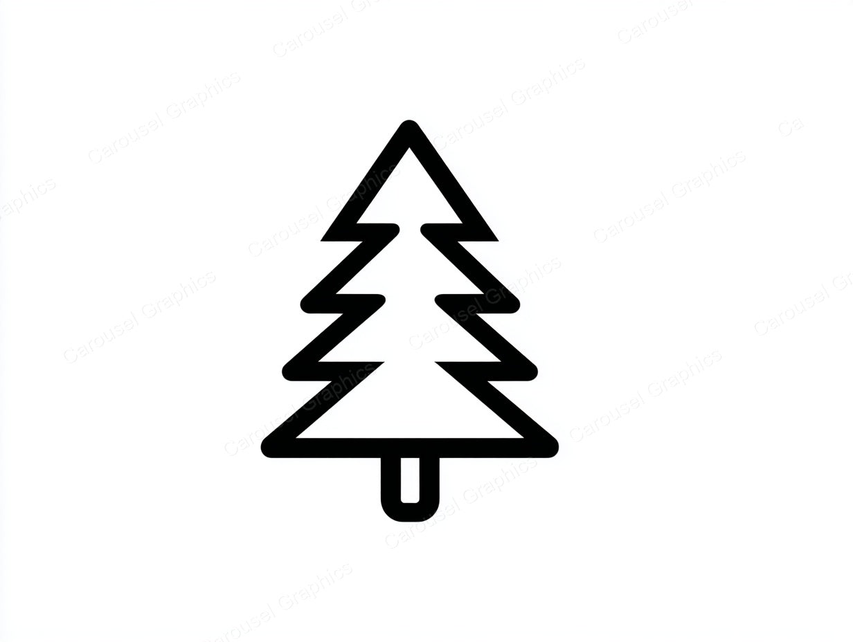 Christmas Tree Vector Graphic preview