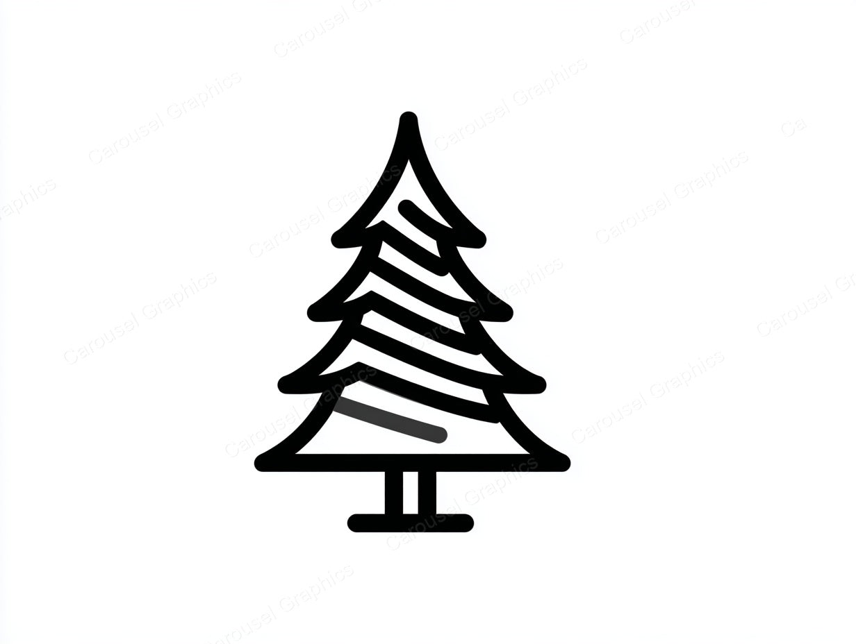Christmas Tree Vector Graphic preview
