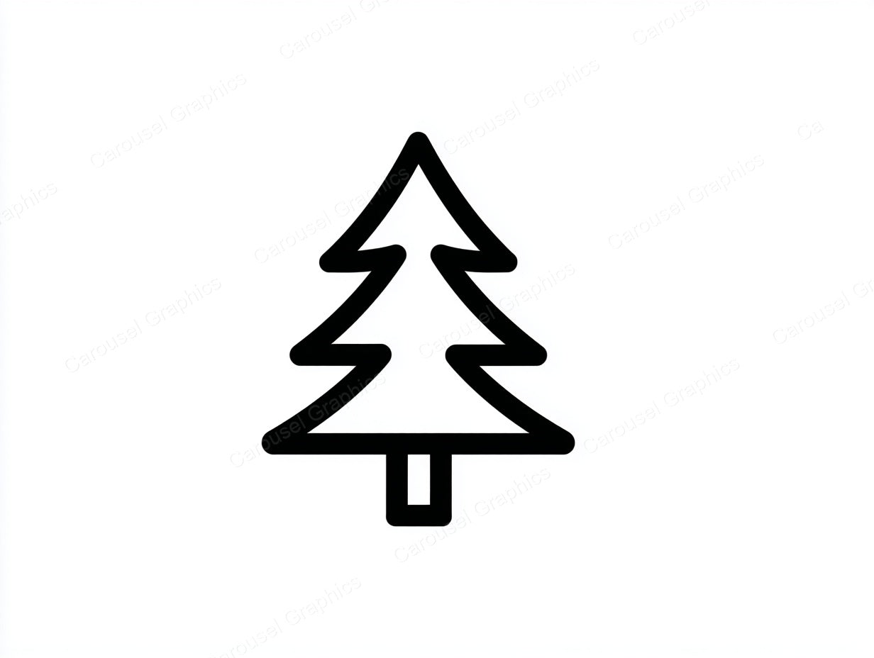 Christmas Tree Vector Graphic preview