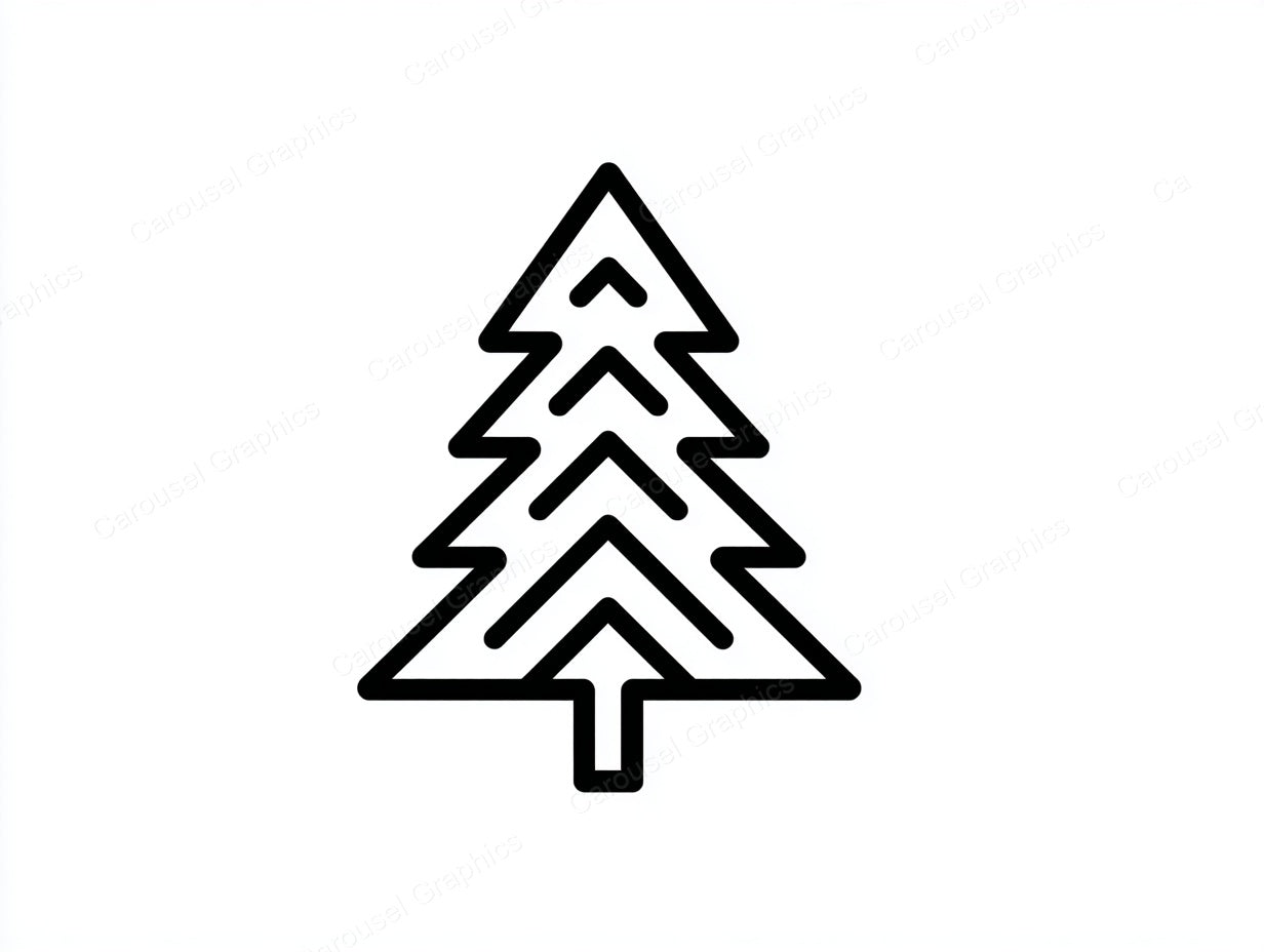 Christmas Tree Vector Graphic preview