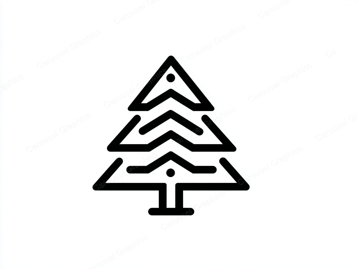 Christmas Tree Vector Graphic preview