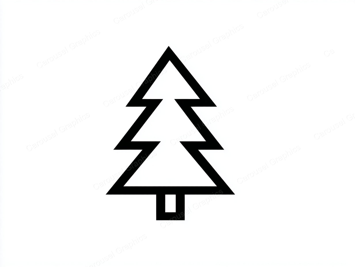 Christmas Tree Vector Graphic preview