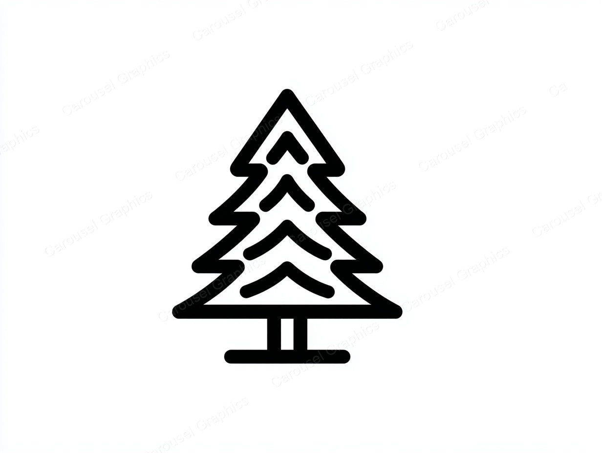Christmas Tree Vector Graphic preview