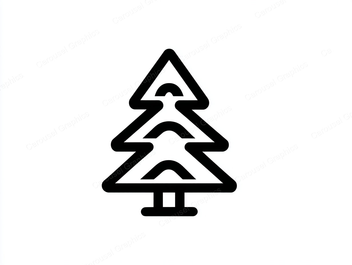 Christmas Tree Vector Graphic preview