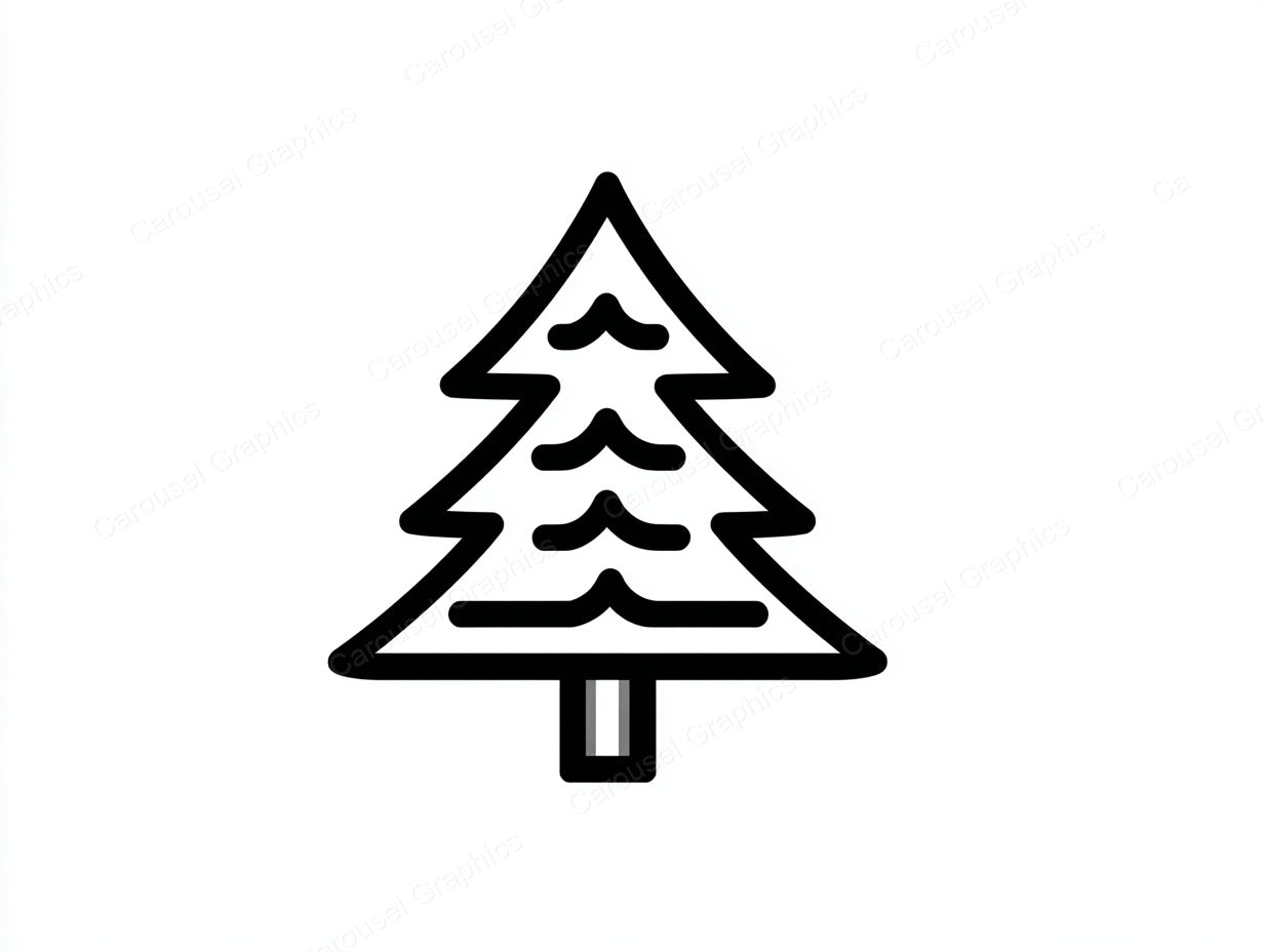 Christmas Tree Vector Graphic preview