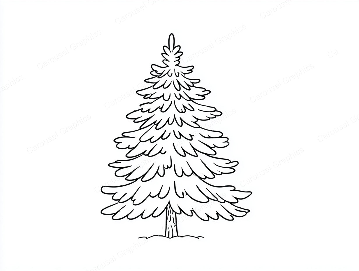 Christmas Tree Vector Graphic preview