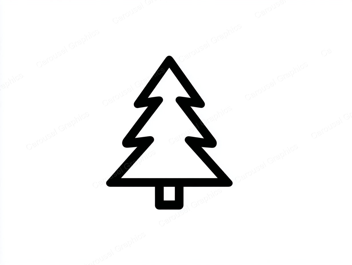 Christmas Tree Vector Graphic preview