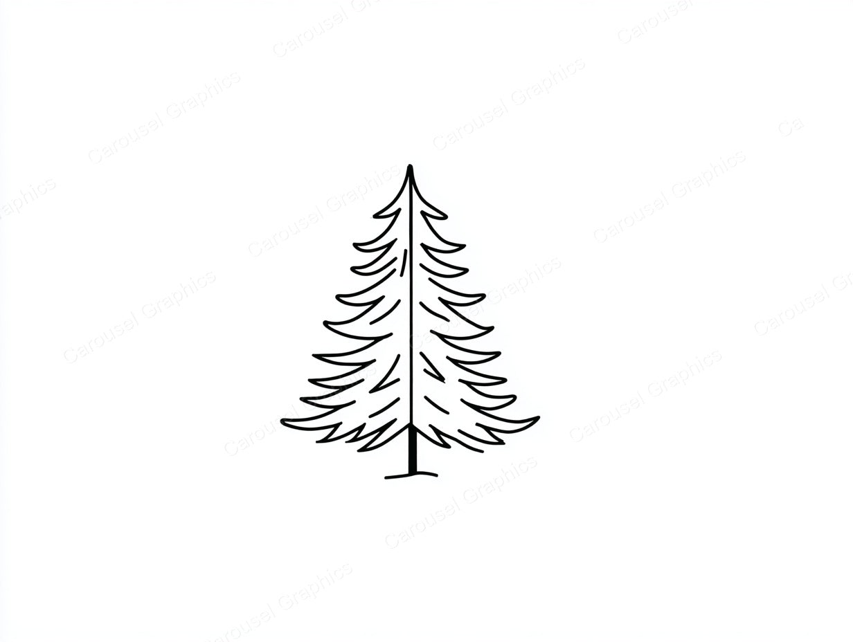 Christmas Tree Vector Graphic preview
