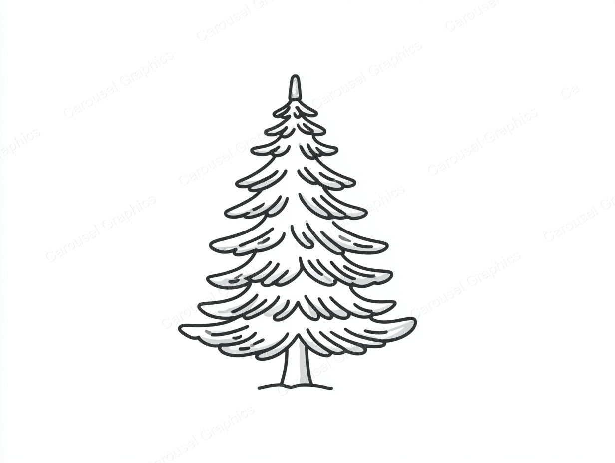 Christmas Tree Vector Graphic preview