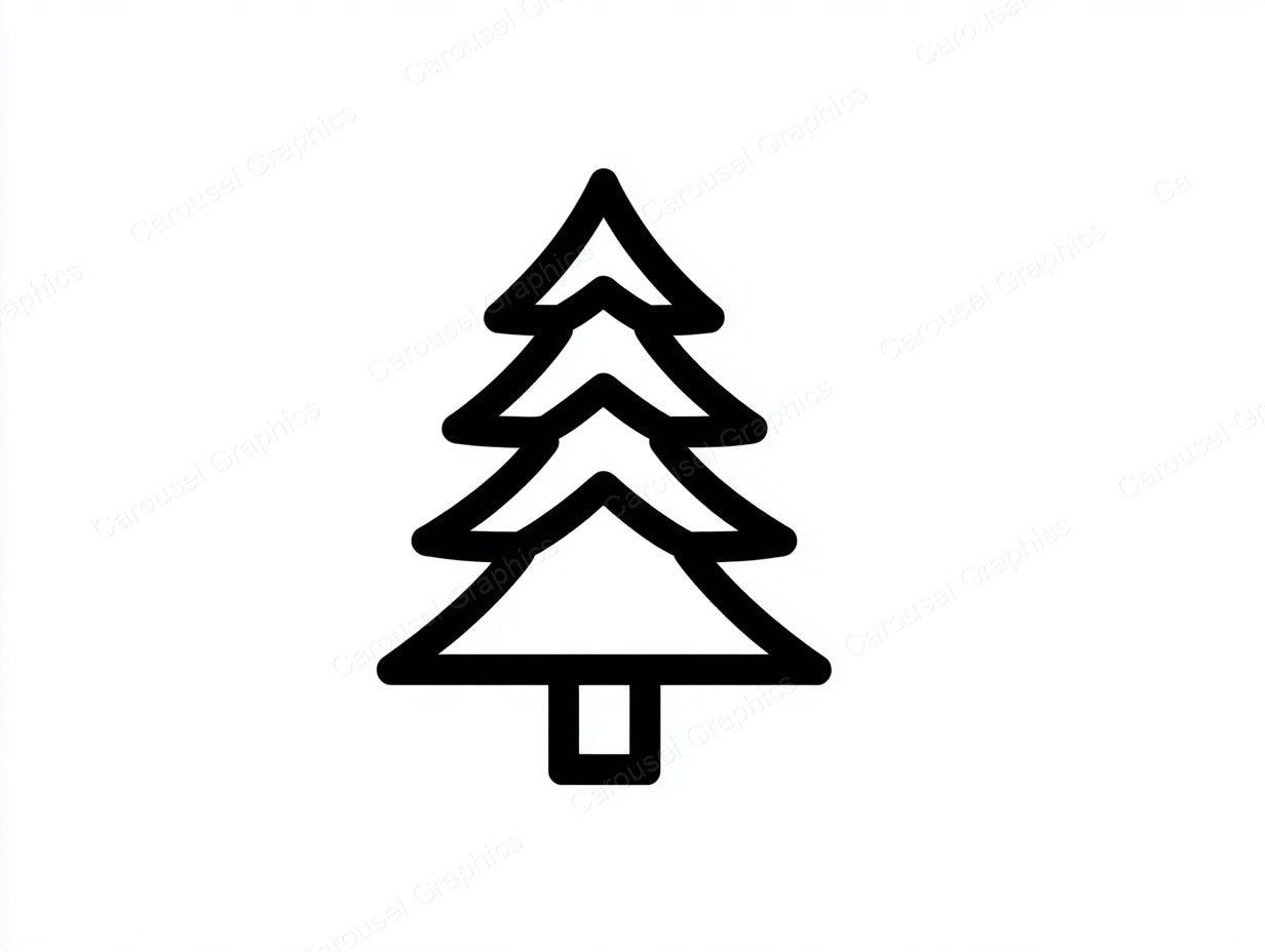 Christmas Tree Vector Graphic preview